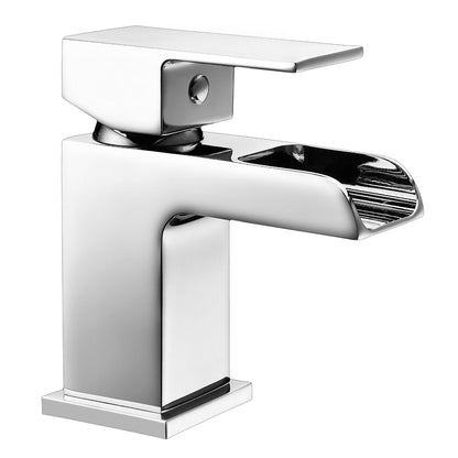 Fairford Rena Mini Basin Mixer with Push Button Waste