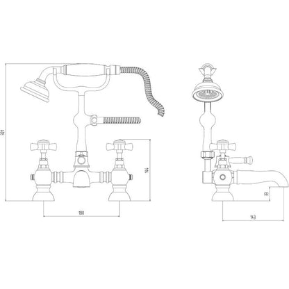 Fairford Harrow Bath Shower Mixer