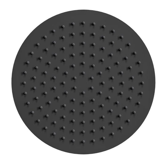 Fairford Element Matt Black 250 x 250mm Round Overhead Shower Head