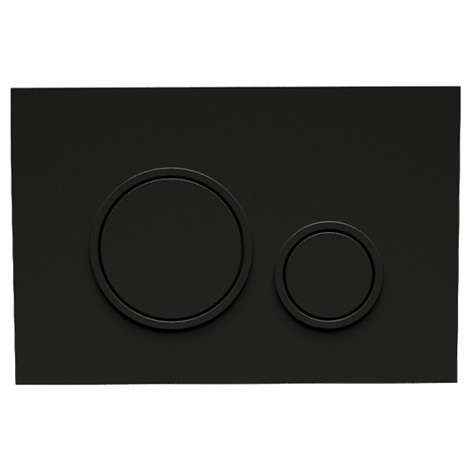 Fluidmaster Matt Black Flush Plate, Round