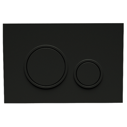 Fluidmaster Matt Black Flush Plate, Round