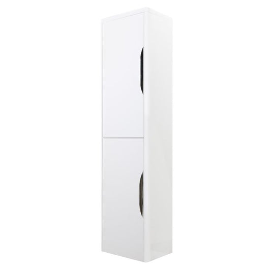 Fairford Flow Gloss White 350 x 1400mm Wall Hung Cupboard