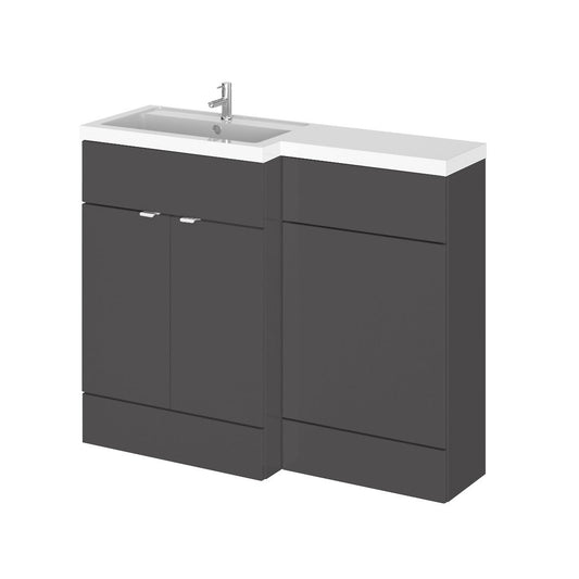 Fairford Union 1100mm Grey Gloss Furniture Pack