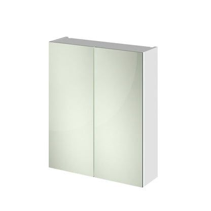 Fairford Union 600mm Slimline White Double Door Mirror Unit