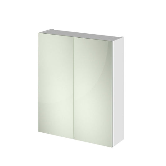 Fairford Union 600mm Slimline White Double Door Mirror Unit