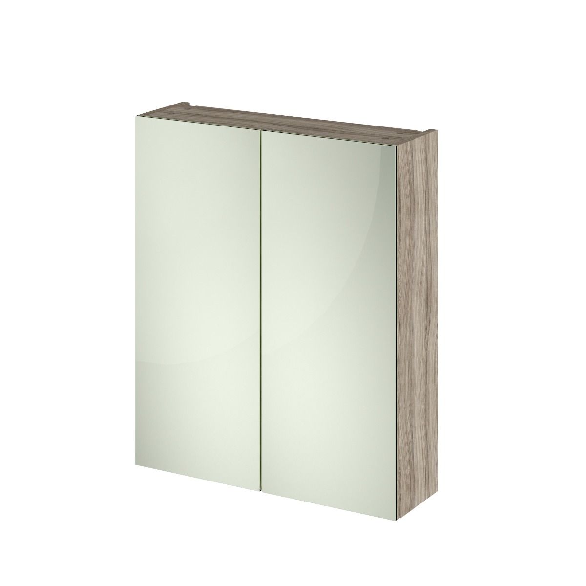 Fairford Union 600mm Slimline D'ft Wood Dbl Door Mirror Unit