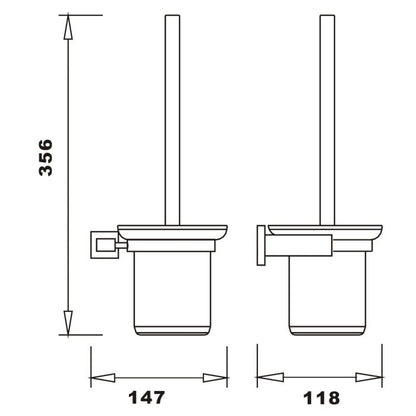 Fairford Brent Toilet Brush and Holder