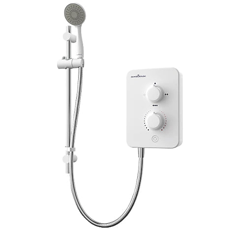 GAINSBOROUGH SLIM MONO WHITE 8.5KW ELECTRIC SHOWER