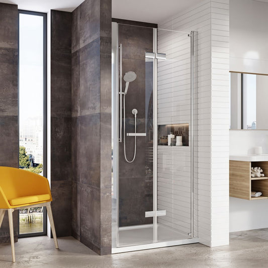 Fairford Pro 8 Frameless 8mm Bi-Fold Shower Door