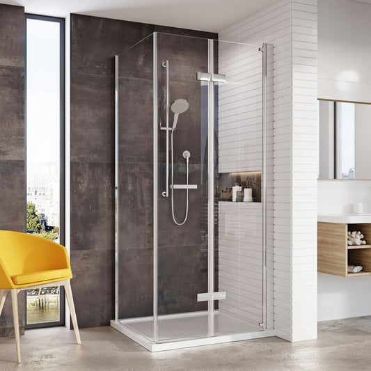 Fairford Pro 8 Frameless 8mm Bi-Fold Door Rectangular Shower Enclosure