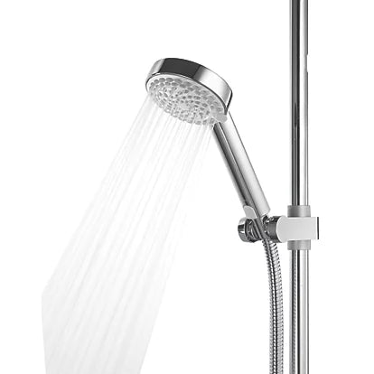 AQUALISA VISAGE HP/COMBI REAR-FED CHROME THERMOSTATIC SMART SHOWER WITH BATH OVERFLOW FILLER