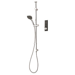 TRITON H2OME GRAVITY-PUMPED CEILING-FED SINGLE OUTLET BLACK THERMOSTATIC DIGITAL MIXER