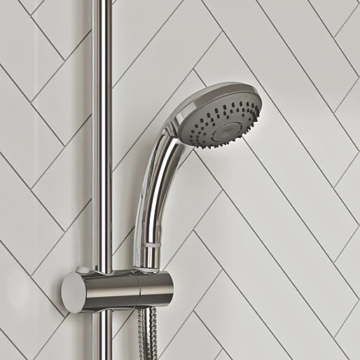 AQUALISA VISAGE GRAVITY-PUMPED CEILING-FED SINGLE OUTLET CHROME THERMOSTATIC DIGITAL SHOWER