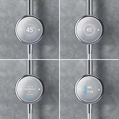 MIRA ACTIVATE HP/COMBI CEILING-FED SINGLE OUTLET CHROME THERMOSTATIC DIGITAL MIXER SHOWER