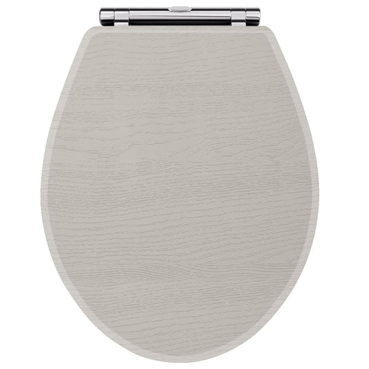 Fairford Round Soft Close Toilet Seat, Soft Grey