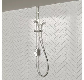 AQUALISA VISAGE HP/COMBI CEILING-FED SINGLE OUTLET CHROME THERMOSTATIC DIGITAL SHOWER