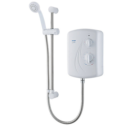 TRITON ENRICH WHITE 9.5KW MANUAL ELECTRIC SHOWER