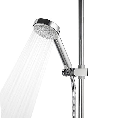 AQUALISA VISAGE HP/COMBI REAR-FED CHROME THERMOSTATIC SMART SHOWER WITH DRENCHER