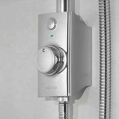 AQUALISA VISAGE HP/COMBI CEILING-FED CHROME THERMOSTATIC SMART SHOWER