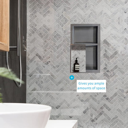 Shower Niche - Tileable Shelf, Wet Room Alcove Recess, Waterproof Storage Easy Install