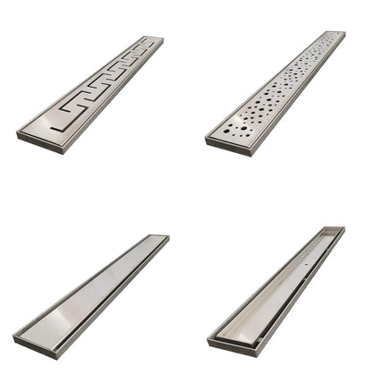 30mm Linear Wetroom Shower Tray with Grate and Drain - Perfect for Renovating Bathrooms