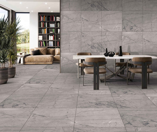 Bathroom - Tile - VEINS GREY | Carving Matt Porcelain Body