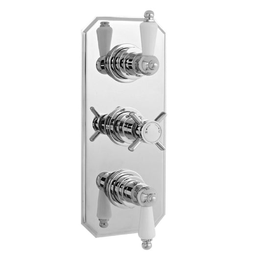 Fairford Bolsover Concealed Triple Shower Valve, 2 Outlet