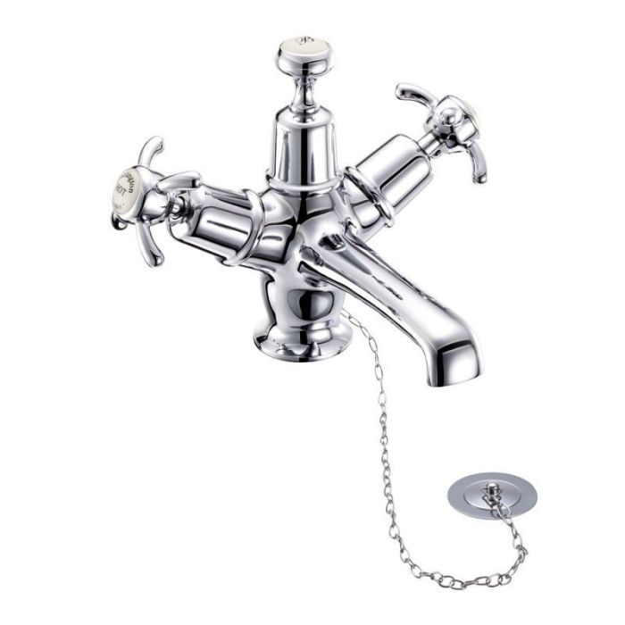 Burlington Anglesey Basin Mixer and Waste with Various Finish Options