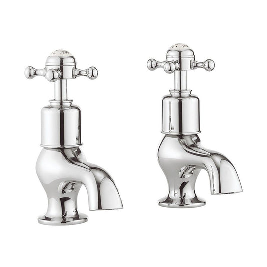 Crosswater Belgravia Chrome Bath Pillar Taps