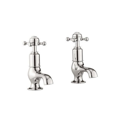 Crosswater Belgravia Crosshead Nickel Cloakroom Basin Pilar Taps