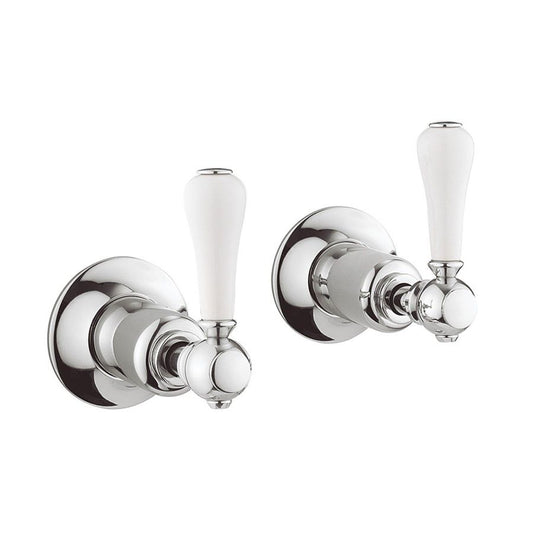 Crosswater Belgravia Lever Wall Stop Taps