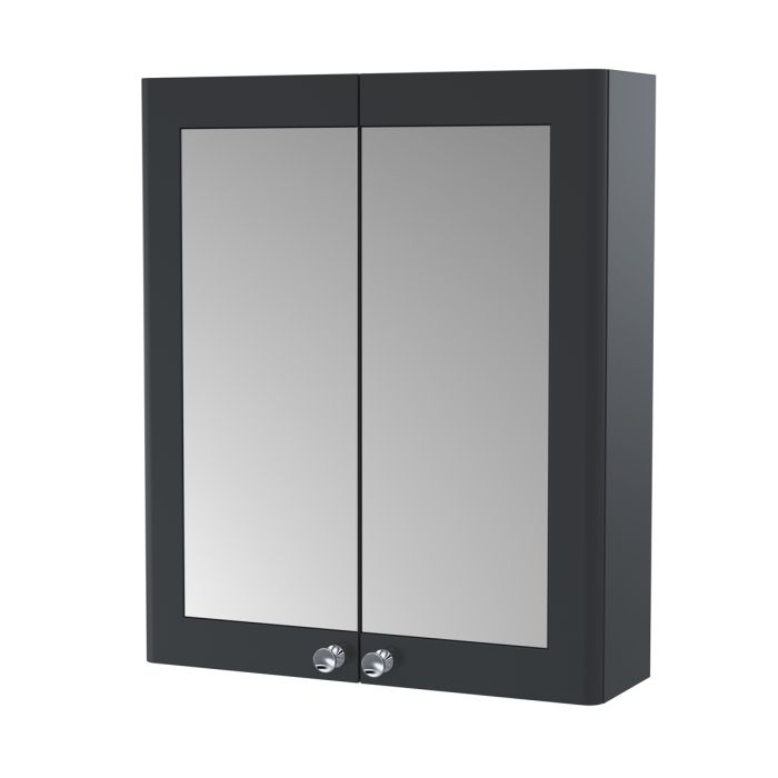 Fairford Laurel 2.0 600mm Satin Mirror Cabinet