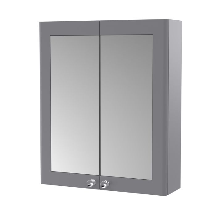 Fairford Laurel 2.0 600mm Satin Mirror Cabinet