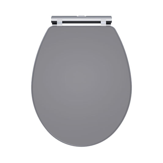 Fairford Lauren Satin Grey Toilet Seat