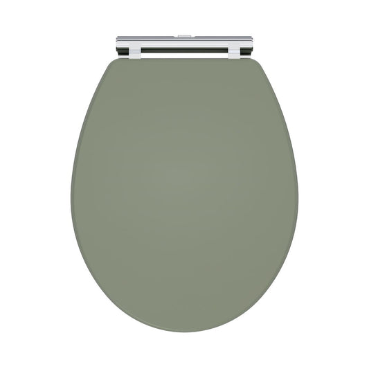 Fairford Lauren Satin Green Toilet Seat