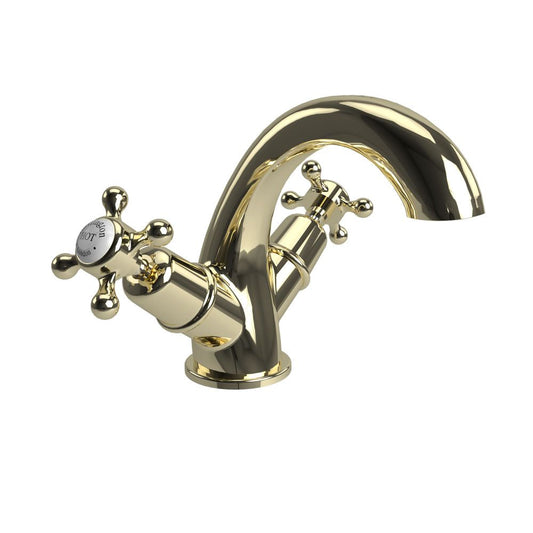 Burlington Claremont Basin Mixer, Gold