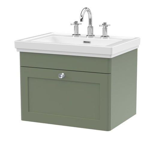 Fairford Laurel 2.0 600mm Wall Hung Vanity Unit - 3 Tap Hole