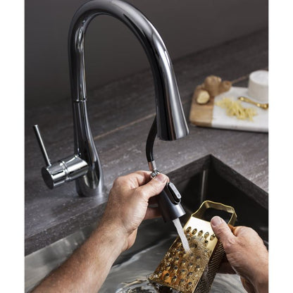 Crosswater Cook Side Lever Kitchen Mixer with Concealed Dual Function Spray