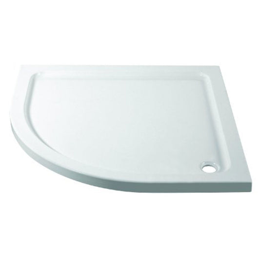 Fairford 900 x 900mm Quadrant Shower Tray, Corner Waste