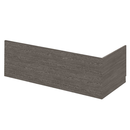 Fairford MDF Grey Avola Straight Side Panel w Plinth, 1700mm