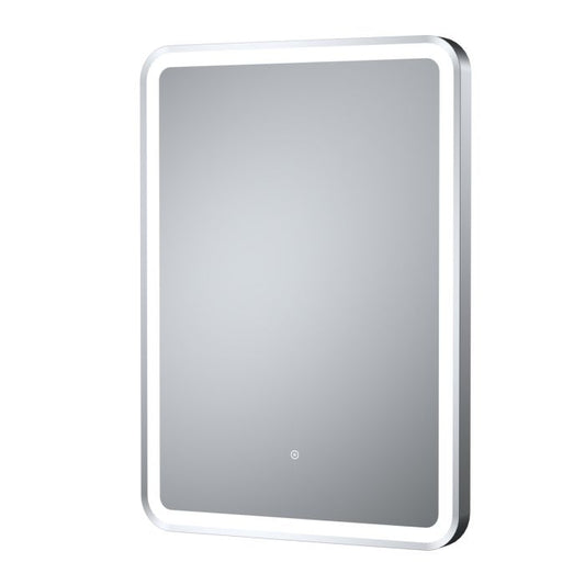 Fairford 700 x 500mm Storm Chrome Framed Mirror with Touch Sensor