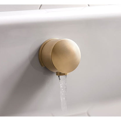 Crosswater MPRO Brushed Brass Click Clack Bath Overflow Filler with Waste