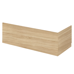 Fairford Natural Oak 1700mm Bath Panel with Plinth