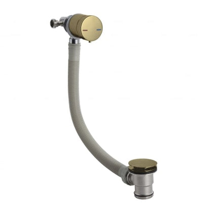 Freeflow Bath Filler with Pop Up Waste and Overflow - Brushed Brass