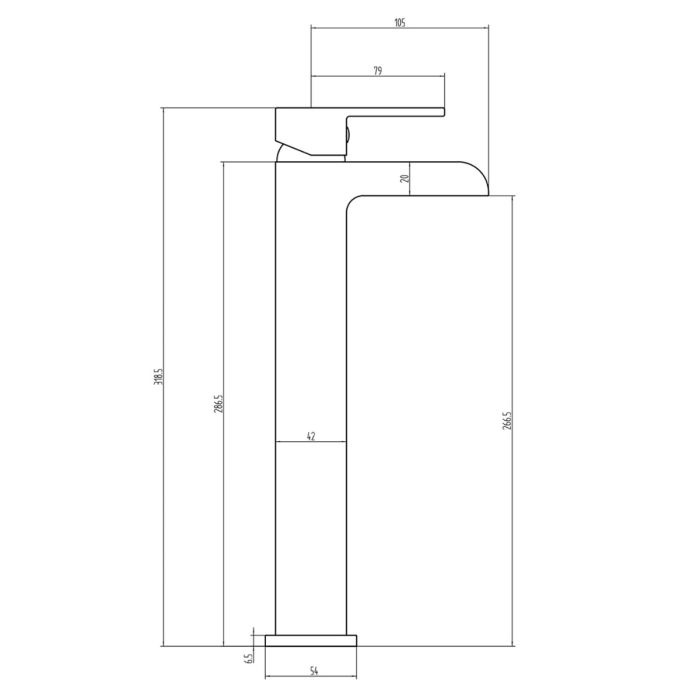 Fairford Rena High Rise Basin Mixer