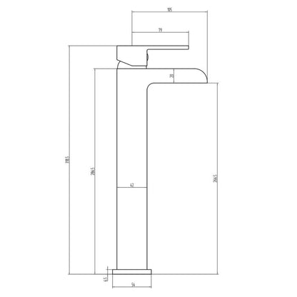 Fairford Rena High Rise Basin Mixer