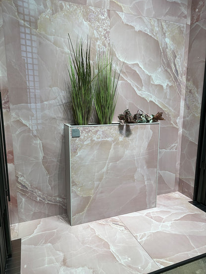 Bathroom - Tile - RUBY ONYX PINK | Polished Pantone Porcelain Tile