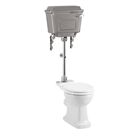 Burlington Standard Low Level Toilet with 440 Chrome Lever Cistern