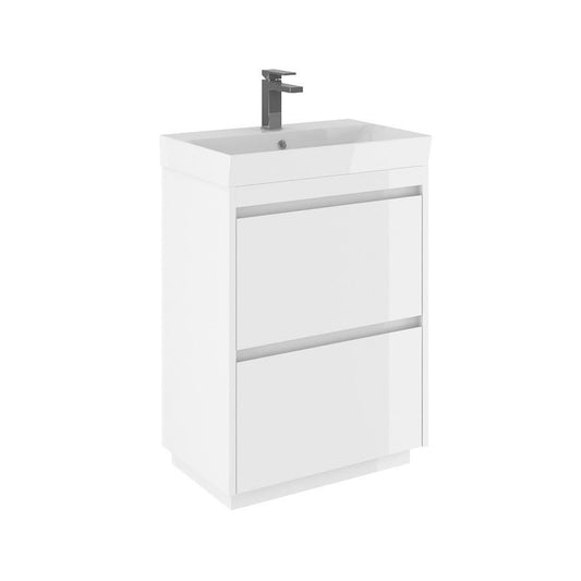 Crosswater Zion 600mm Floor Standing Vanity Unit with Basin